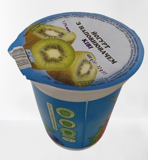 Йогурт питний ВІНЬКОВЕЦЬКИЙ СМАК ківі, 1,5%, 400 г